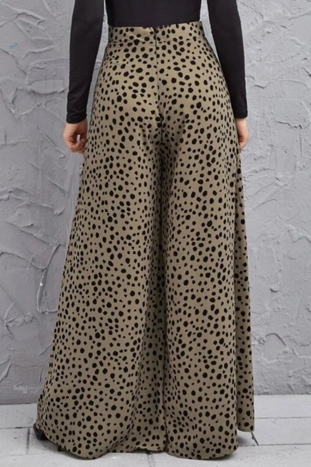 Animal Print High-Rise Pants