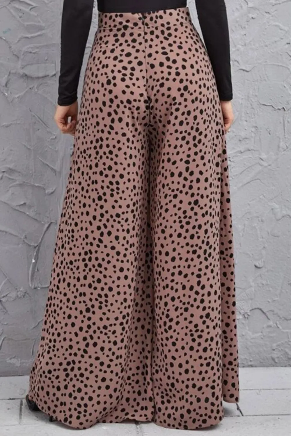 Animal Print High-Rise Pants