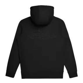 BLACK RUBBER OVAL - Zip-Up  hoodie