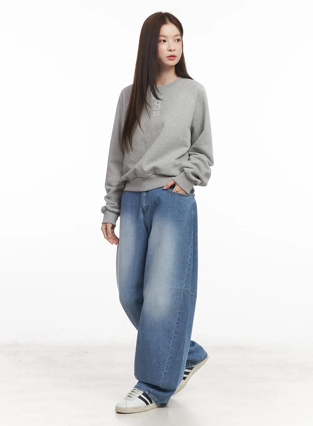Ellise Wide-Fit Baggy Jeans CM512