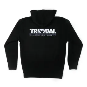 FONT LOGO - Black Men's Zip hoodie
