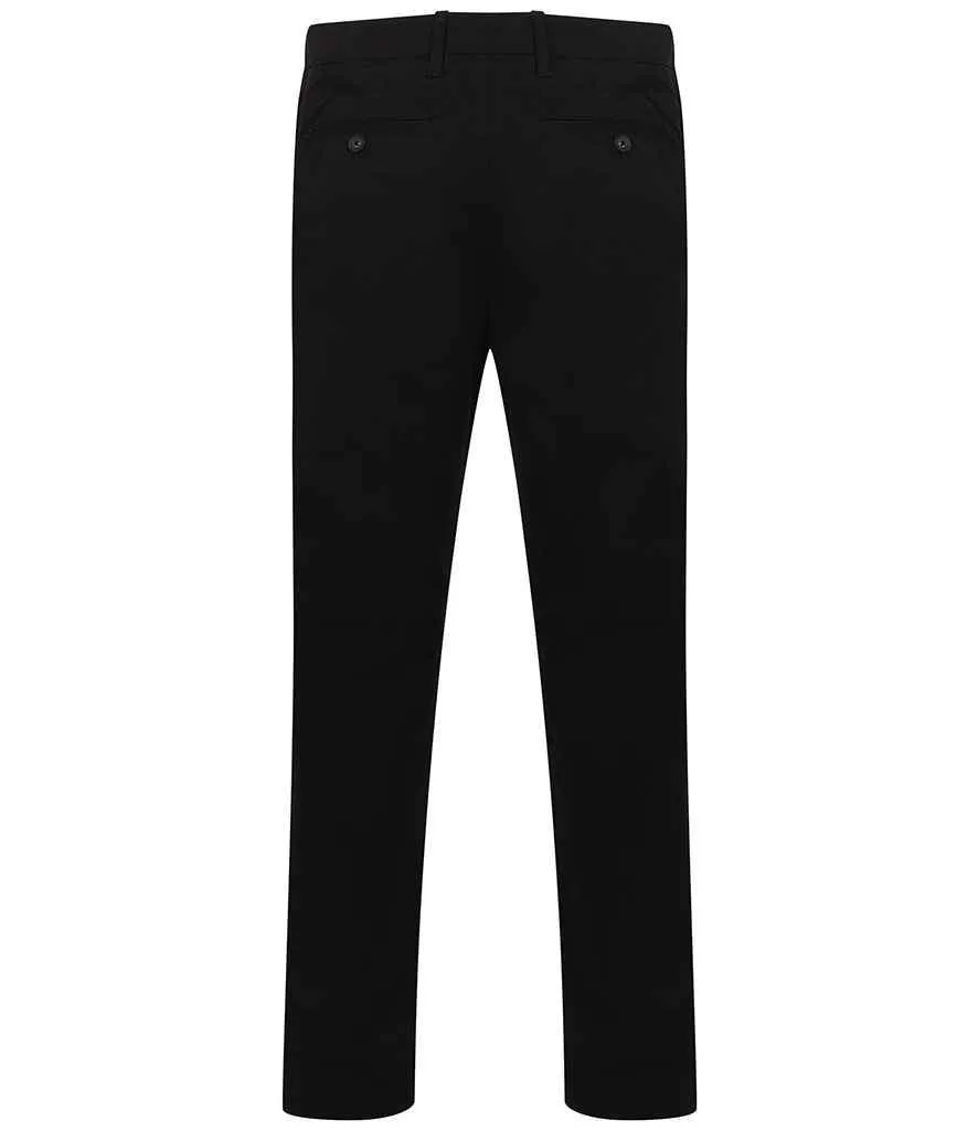 Henbury Stretch Flex Waistband Chino Trousers