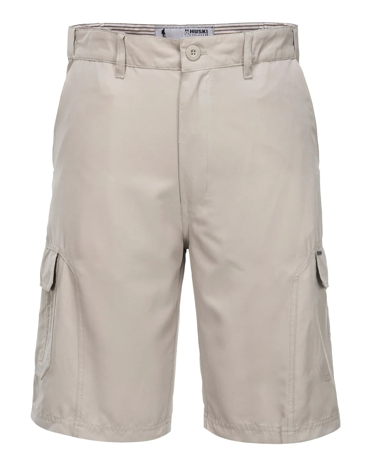 HUSKI Cargo Shorts Mens Cascade Microfibre Flexi Fit Short Army Military 515206