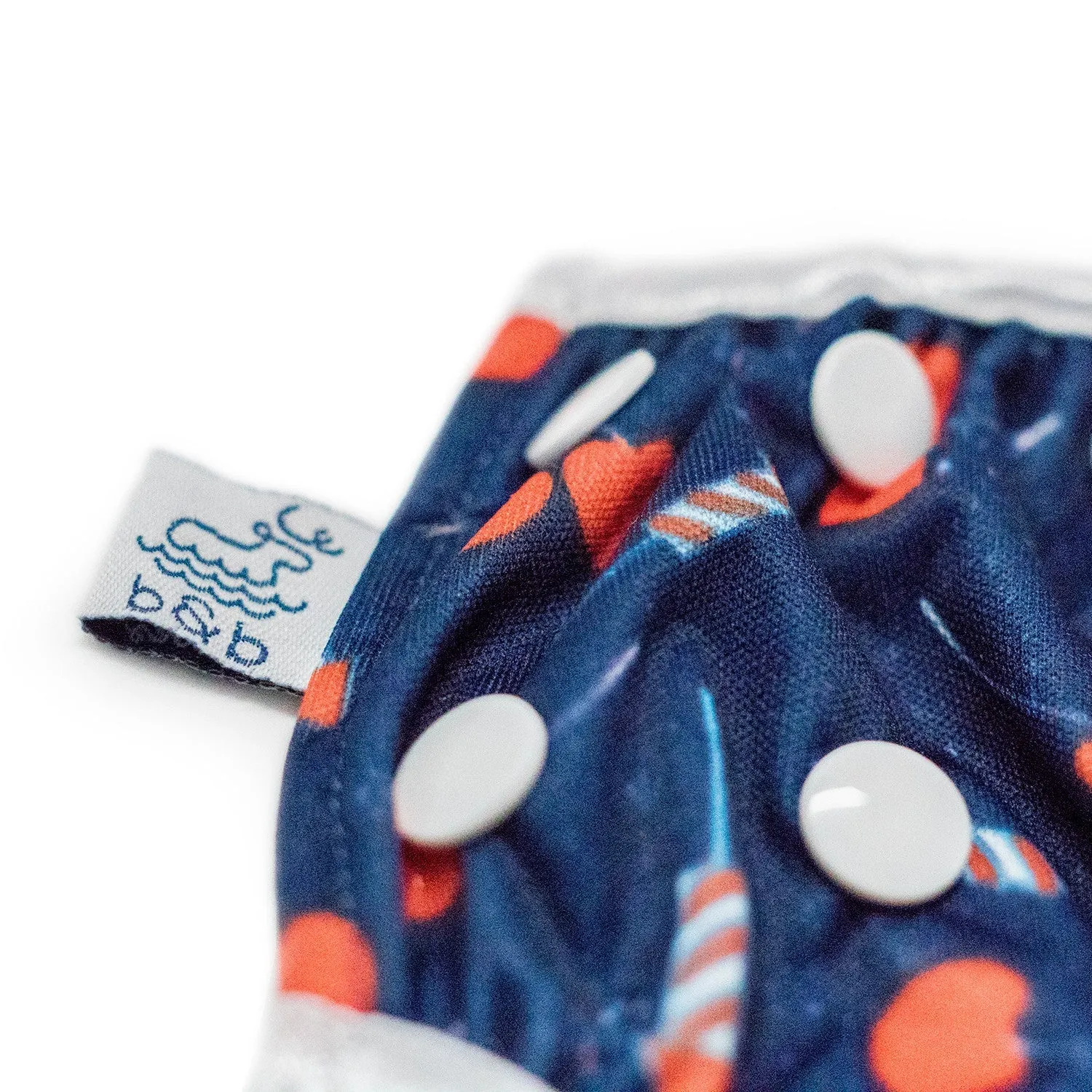 L/E Lauren Holiday Summer Cherry Bomb Print Nageuret Swim Diaper - 100% Proceeds to CF Foundation