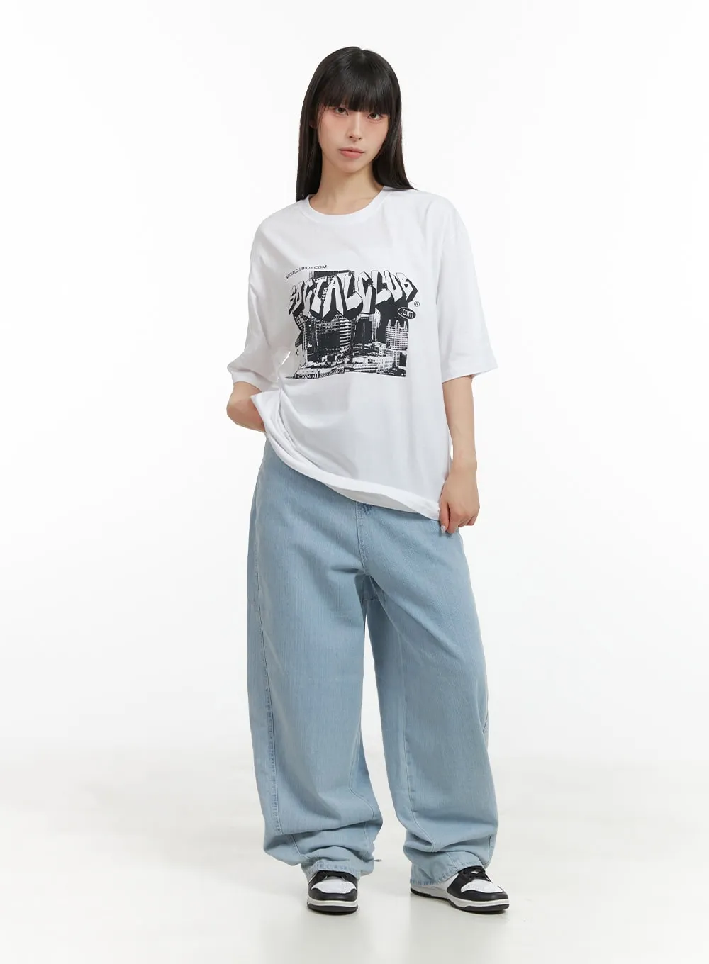 Low Rise Wide Fit Baggy Jeans CL422