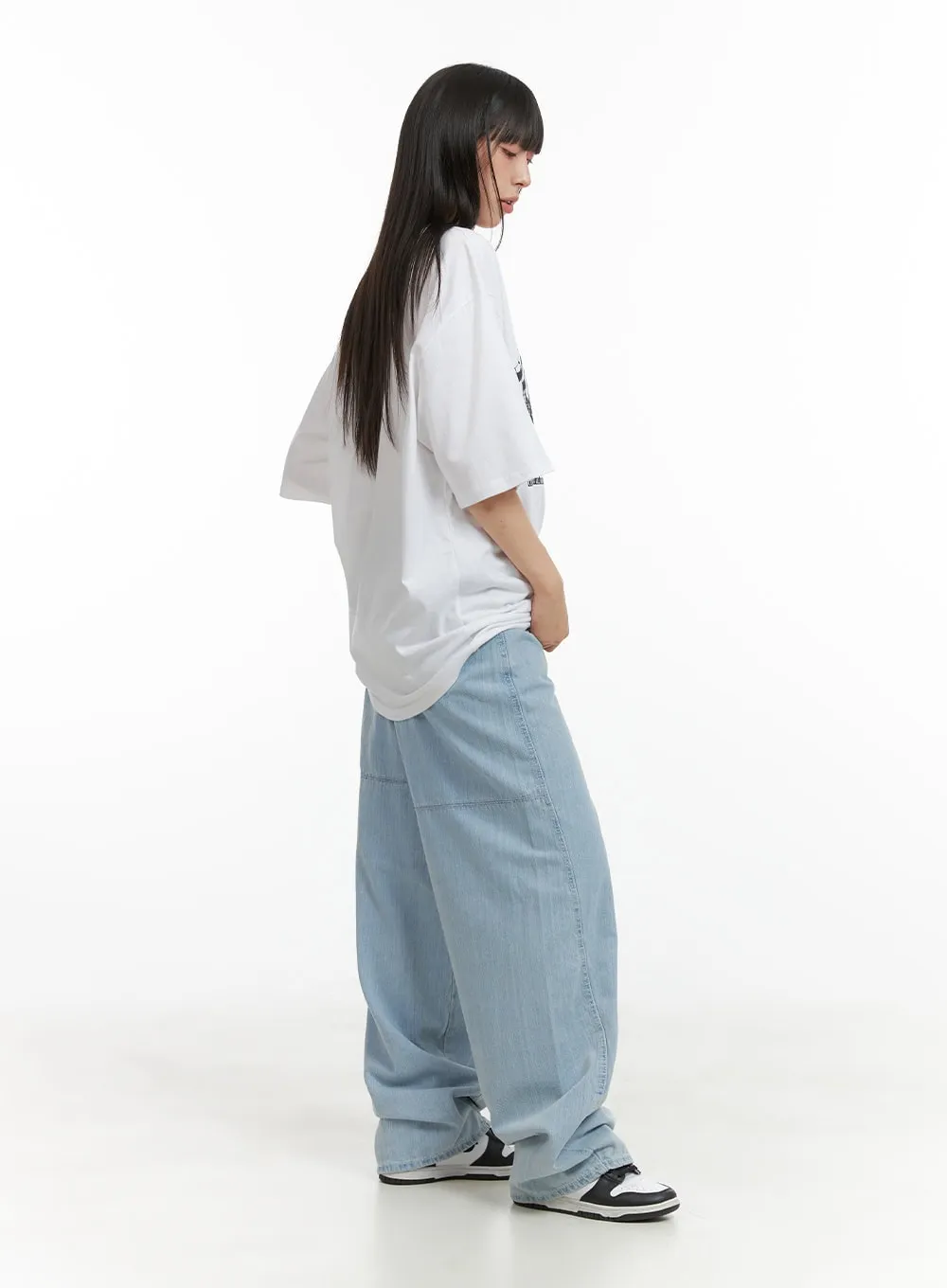 Low Rise Wide Fit Baggy Jeans CL422
