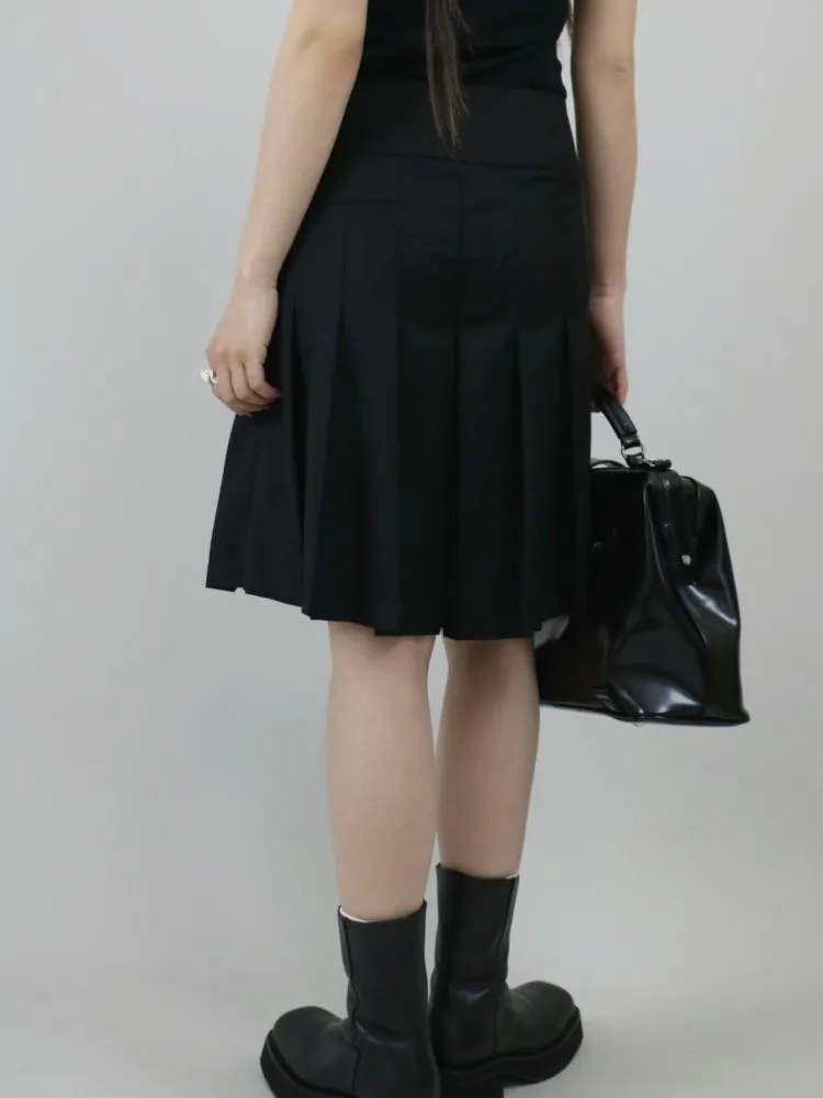 【ROSETOWER】High waist pleated design culottes skirt  RT0008