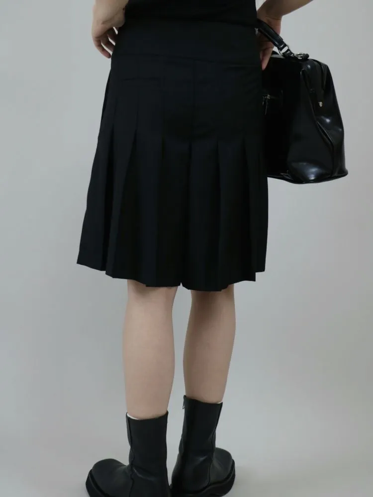 【ROSETOWER】High waist pleated design culottes skirt  RT0008