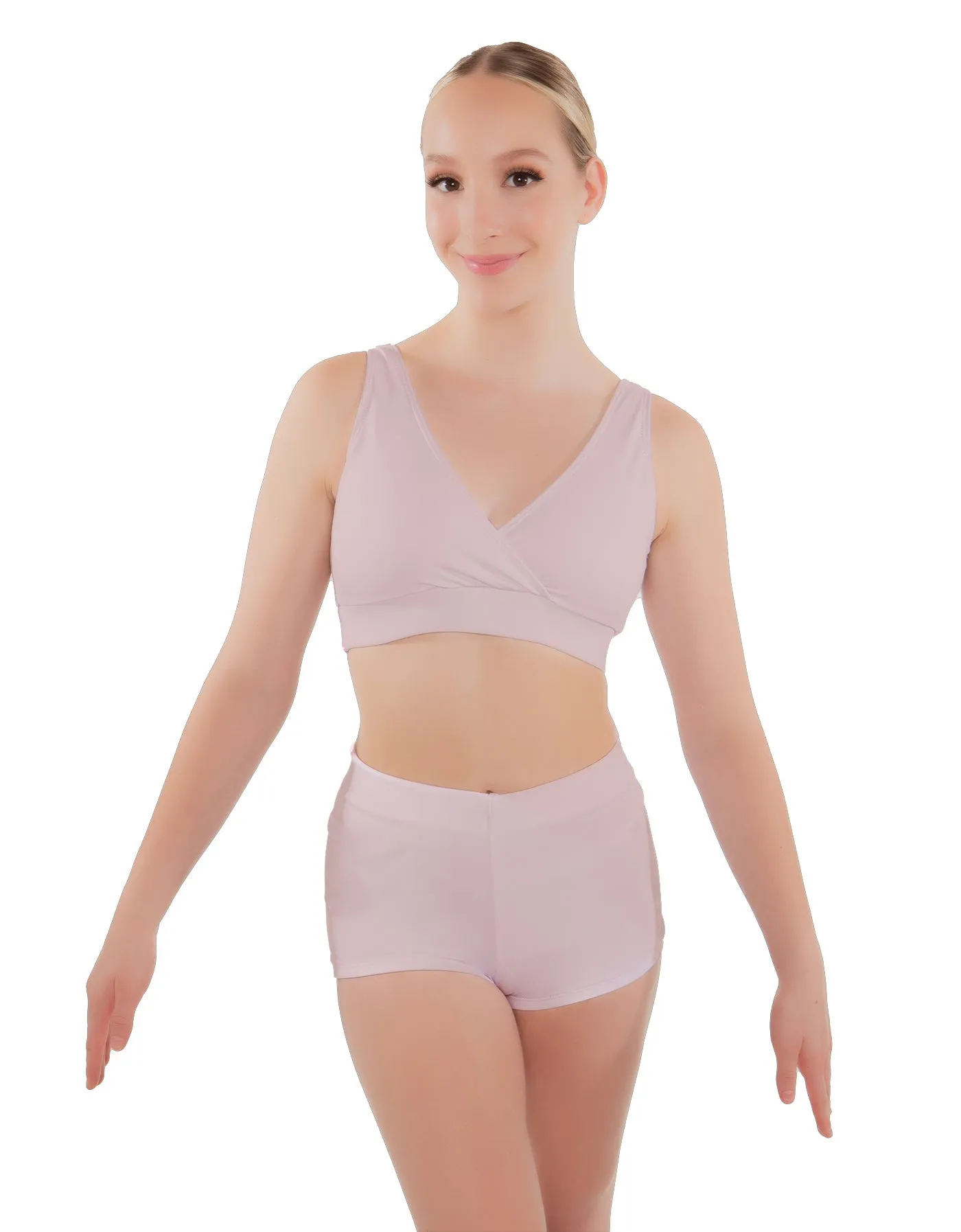 Solid Lycra High Waisted Short