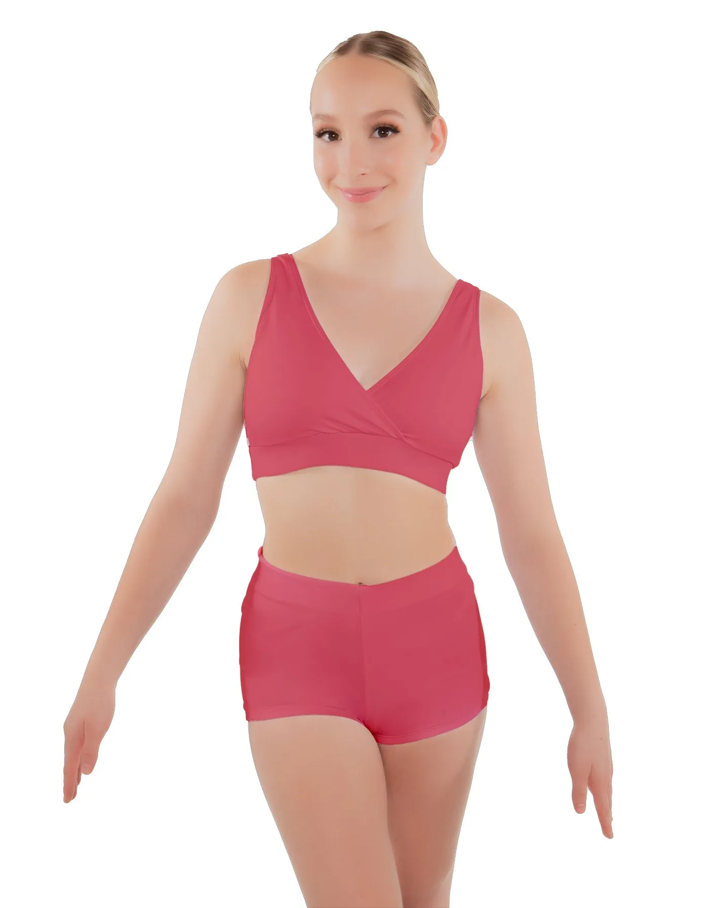 Solid Lycra High Waisted Short