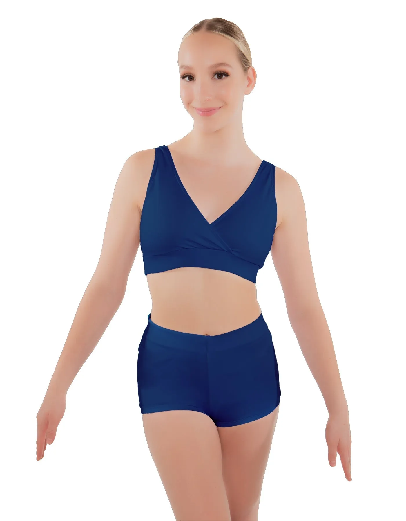 Solid Lycra High Waisted Short