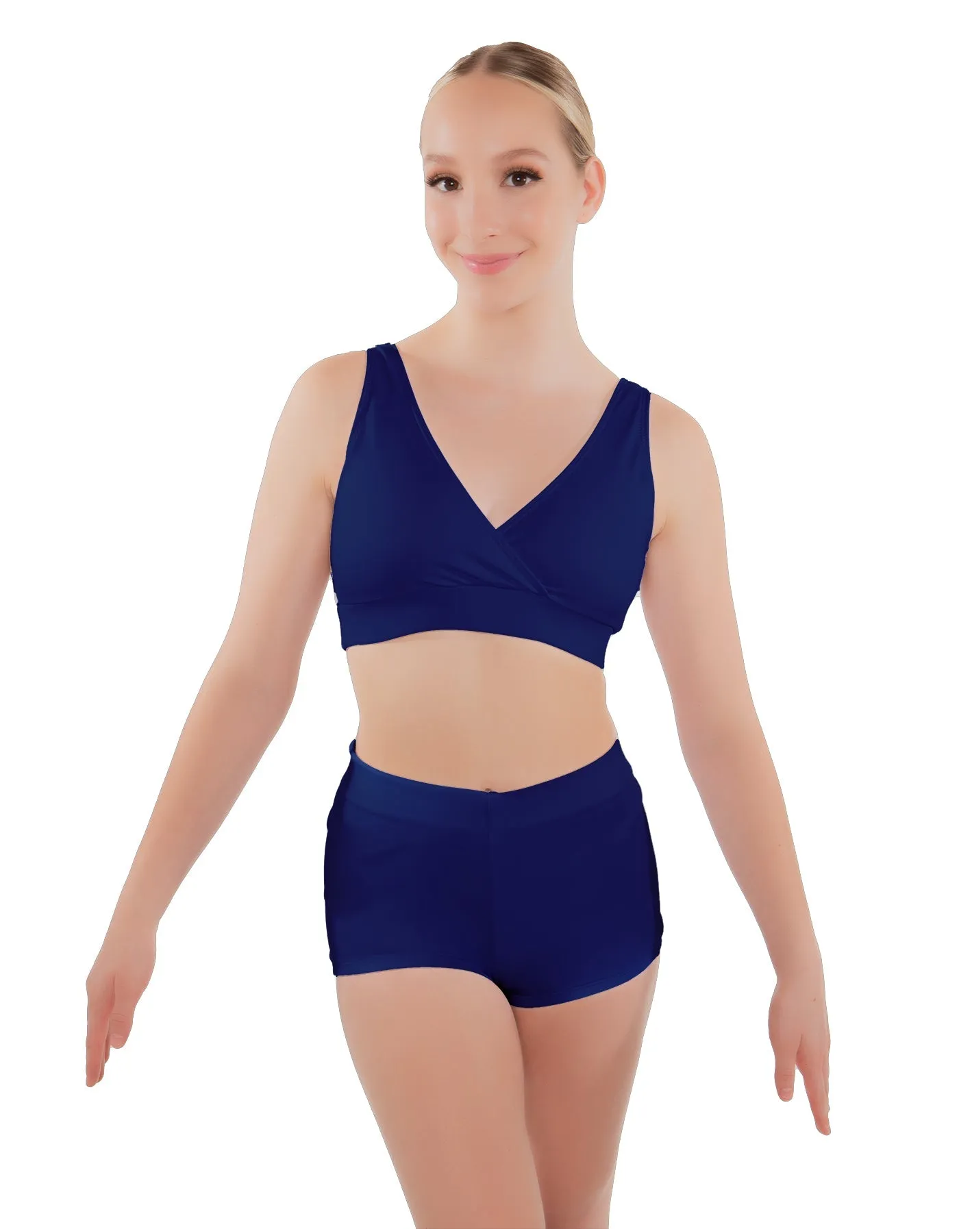 Solid Lycra High Waisted Short