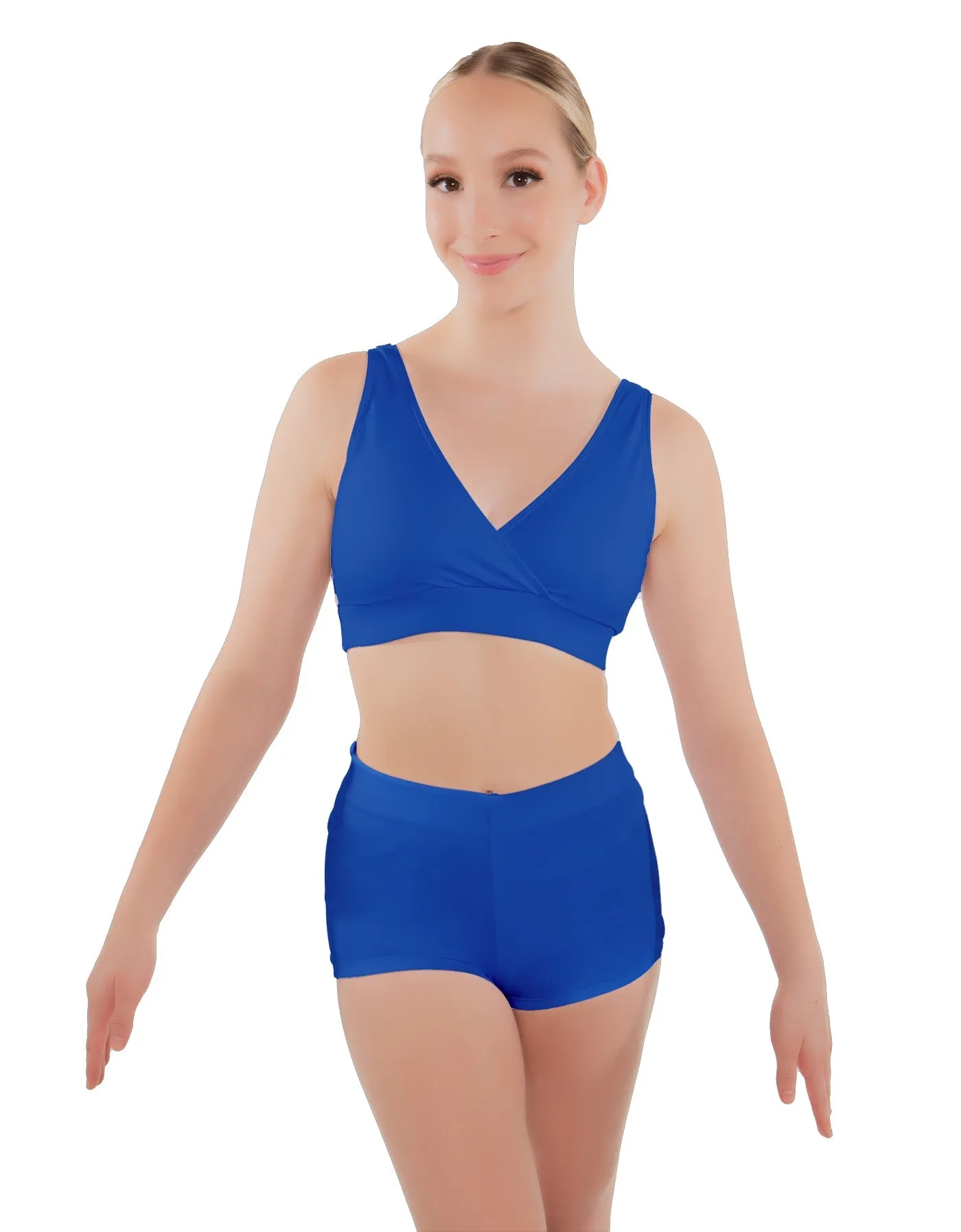 Solid Lycra High Waisted Short