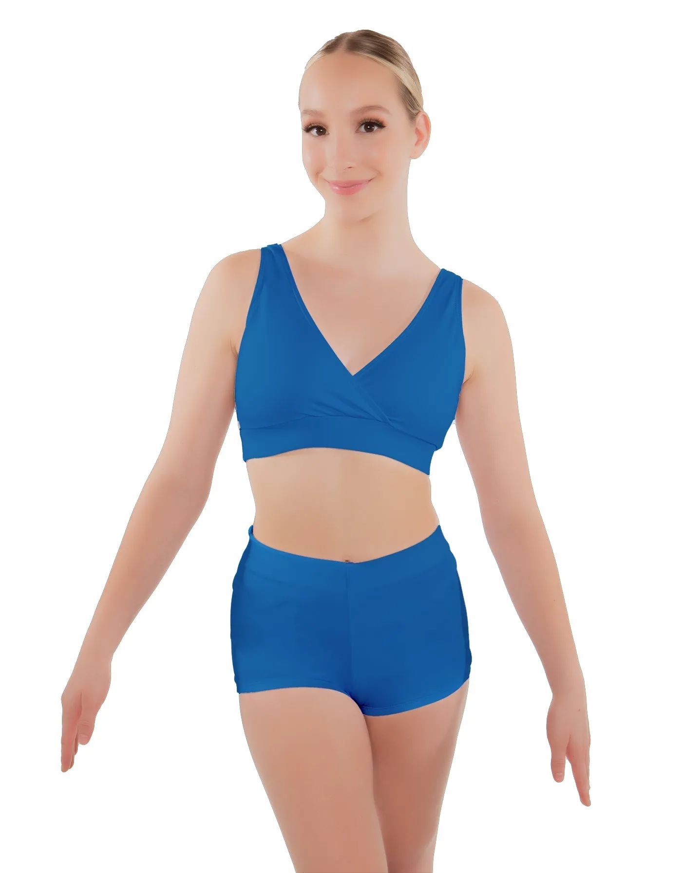 Solid Lycra High Waisted Short