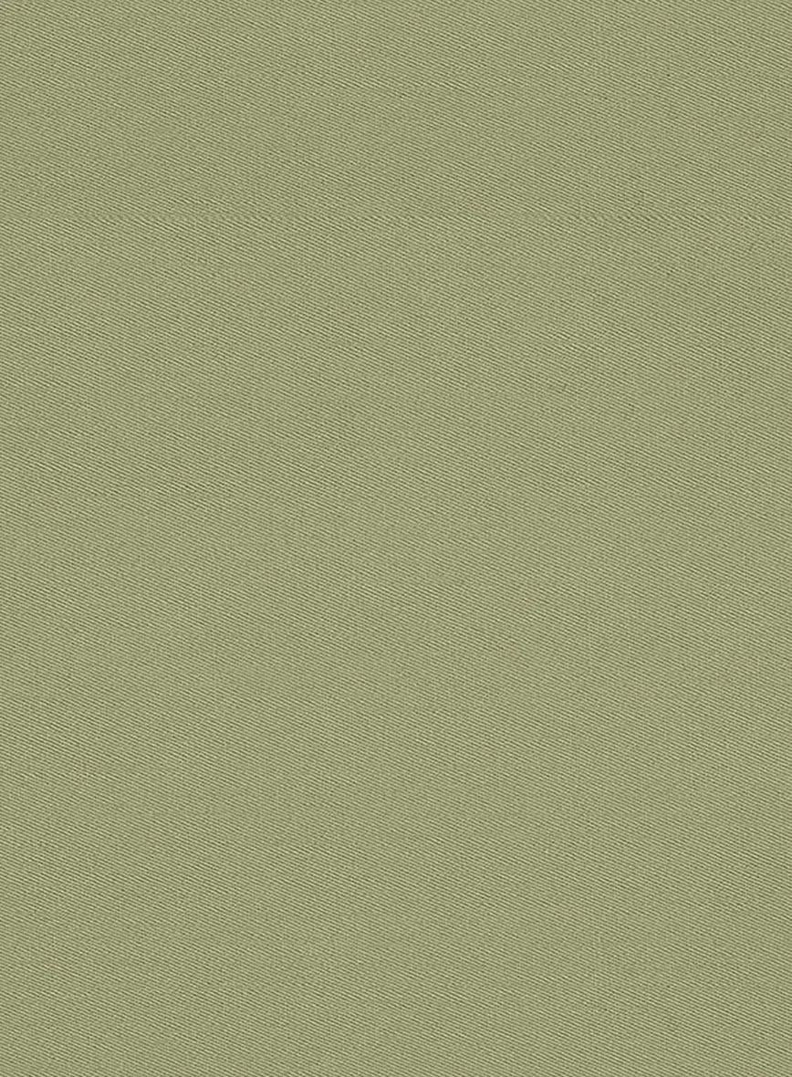 Stretch Summer Army Green Chino Suit