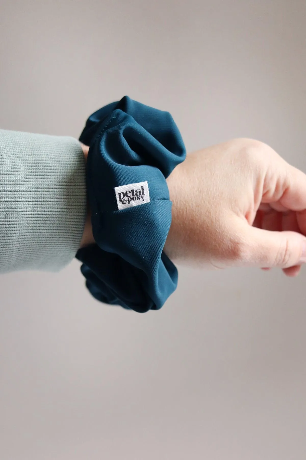 Swim Fluff Chlorine Safe Scrunchie in Deep Sea